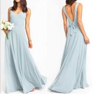 Show Me Your MuMu Jenn Maxi Dress Silver Sage